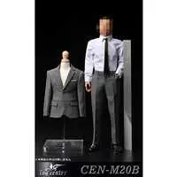 Figure Parts - Mail Outfit English Gentleman Gray Suit B Action Accessory