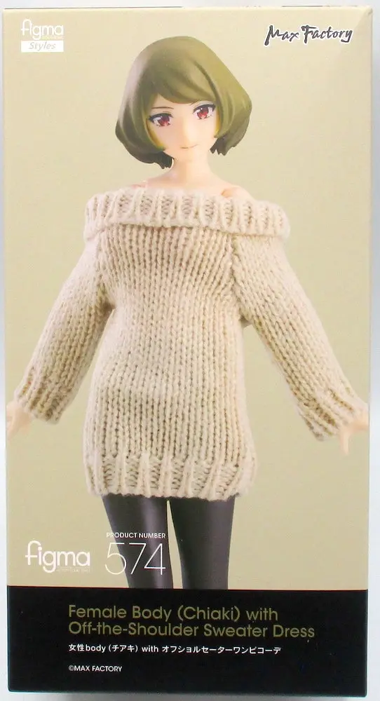 Figma female body (Chiaki) with off-shoulder sweater dress