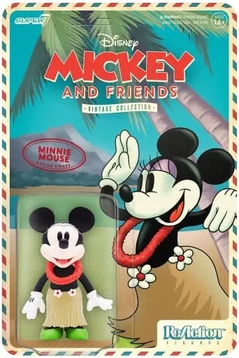 Figure - Super7 ReAction Figures / Minnie Mouse & Mickey Mouse