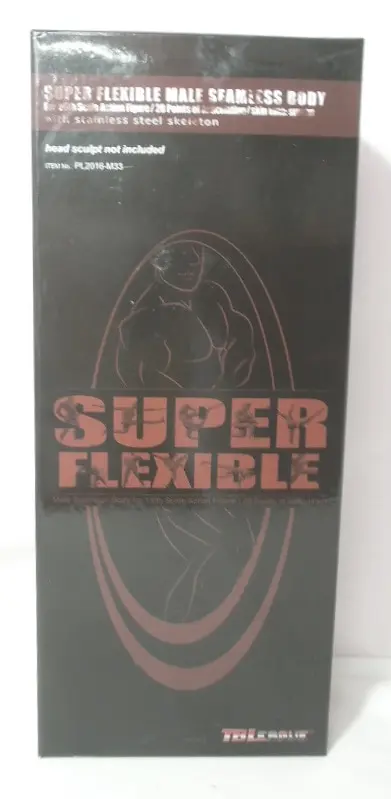 SUPER FLEXIBLE- MALE SEAMLESS BODY FOR 1:6 FIGURE 28 POINTS OF ARTICULATION 1/6