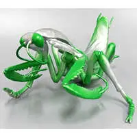 Silver & Green Metallic BIG Praying Mantis 2
