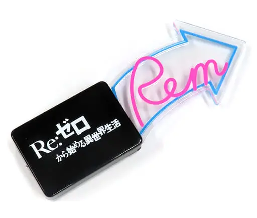 Figure Parts - Lighting Nameplate Rem Ver. 'Rem -Neon City Ver.- SHIBUYA SCRAMBLE FIGURE' Solo Purchase Bonus SHIBUYA SCRAMBLE FIGURE Official & Amazon.co.jp Exclusive