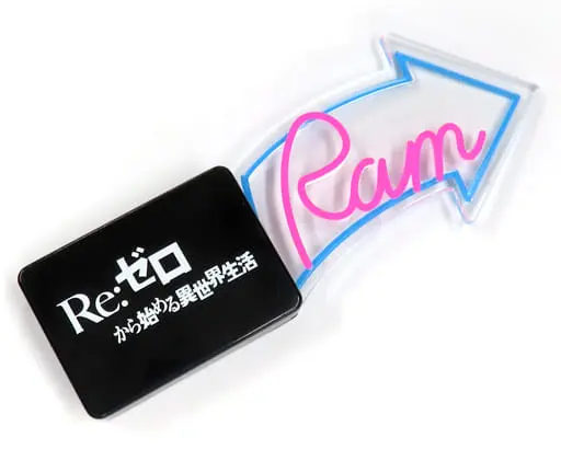 Figure Parts - [] Writing Nameplate Ram Ver. 'Ram -Neon City Ver.- SHIBUYA SCRAMBLE FIGURE' Solo Purchase Bonus SHIBUYA SCRAMBLE FIGURE Official & Amazon.co.jp Exclusive