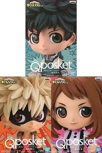 Q posket - Boku no Hero Academia (My Hero Academia) / Uraraka Ochako & Bakugou Katsuki & Midoriya Izuku