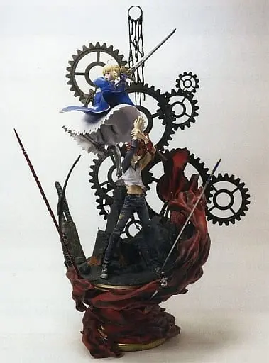 Figure - With Bonus - Fate/stay night / Artoria Pendragon (Saber) & Emiya Shirou