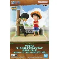 World Collectable Figure - One Piece / Roronoa Zoro & Luffy