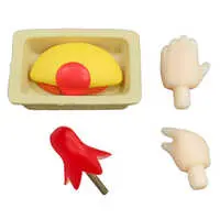 Tako-san Wiener x1 + Omelette Rice x1 + Wiener Handle (Right) + Omelette Rice Handle (Left) 'Nendoroid More Parts Collection Picnic'