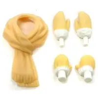 Figure Parts - Muffler & Gloves Set (Cream Yellow) figma Campaign 2010 Winter Distribution Item