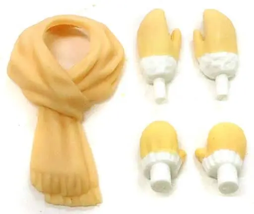 Figure Parts - Muffler & Gloves Set (Cream Yellow) figma Campaign 2010 Winter Distribution Item