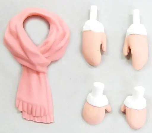 Figure Parts - Muffler & Gloves Set (Baby Pink) figma Campaign 2010 Winter Distribution Item