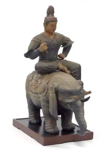 Figure - National Treasure To-ji Temple - Kukai and the Mandala of Buddhist Statues / Taishakuten Riding on an Elephant