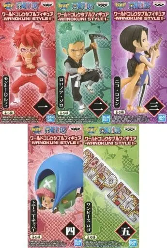 World Collectable Figure - One Piece / Nico Robin & Tony Tony Chopper & Roronoa Zoro & Luffy