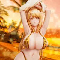 POPQN Illustration "Leopard Print Swimsuit" Complete Figure