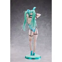 [Bonus] Green Twin Tail Bunny-chan Fishnet Tights Ver. 1/4 Complete Figure