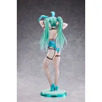 [Bonus] Green Twin Tail Bunny-chan Fishnet Tights Ver. 1/4 Complete Figure