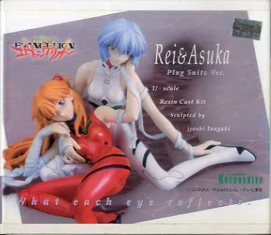 Garage Kit - Figure - Resin Cast Assembly Kit - Neon Genesis Evangelion / Asuka Langley & Ayanami Rei