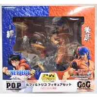 Figure - MegaHouse (メガハウス P.O.P.&GOG/トリコ&ワンピース ルフィ&トリコフィギュアセット)