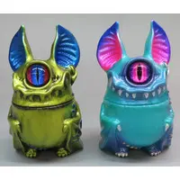 Sofubi Figure - KAGEMARU DESIGNS(カゲマルデザイン) (アイバットビースト(金・水色) 2体セット ソフビフィギュア)
