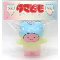 Sofubi Figure (クマども VINYL限定カラー 暗闇で光る!パステルピンクブルー ソフビ人形)