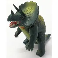 Sofubi Figure - タカトク (トリケラトプス(緑成型/金塗装) 恐竜大格闘シリーズ ソフビフィギュア)