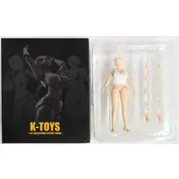 Figure - Kトイズ (豊満体型女性素体 KT02A ホワイト肌 1/12 アクションフィギュア)