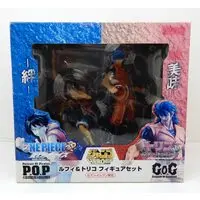 Figure - MegaHouse (メガハウス P.O.P.&GOG/トリコ&ワンピース ルフィ&トリコフィギュアセット)